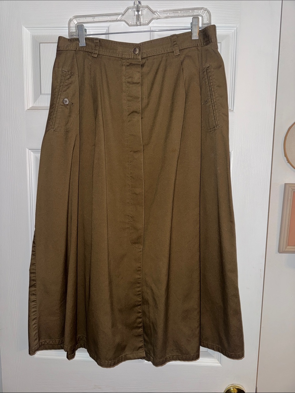 A-Line Olive Brown Women's Skirt